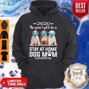 Alternative view of Funny 2020 The Year I Got To Be A Stay At Home PitBull Dog Mom Quarantine Shirt