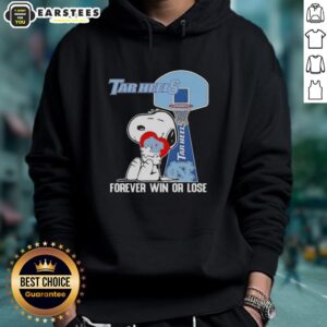 Alternative view of Awesome Peanuts Snoopy Forever Win Or Lose North Carolina Tar Heels Basketball T-Shirt