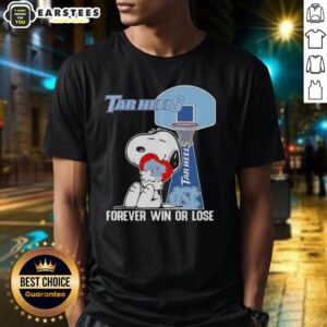 Awesome Peanuts Snoopy Forever Win Or Lose North Carolina Tar Heels Basketball T-Shirt