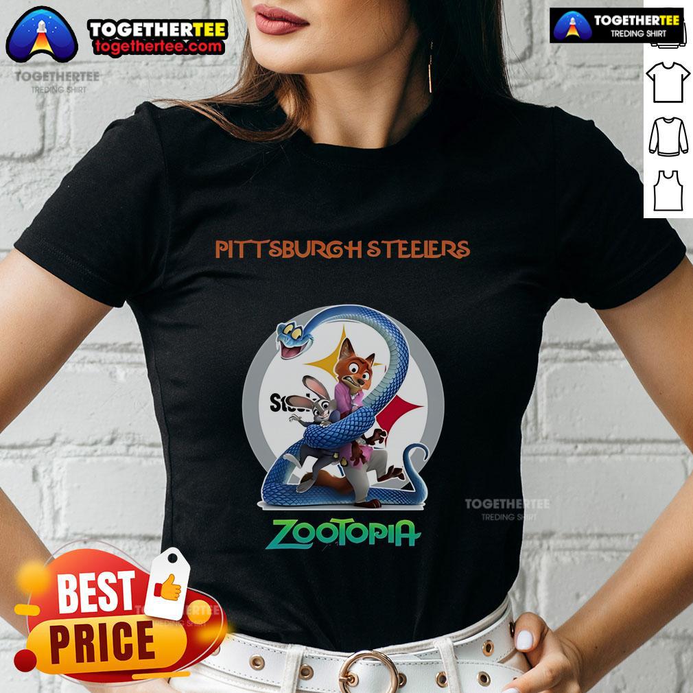 Premium Pittsburgh Steelers Zootopia 2 T-Shirt - Image 3