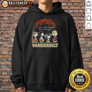 Alternative view of Nice Snoopy And Friends Vanderbilt It's The Most Wonderful Time Of The Year Autumn T-Shirt