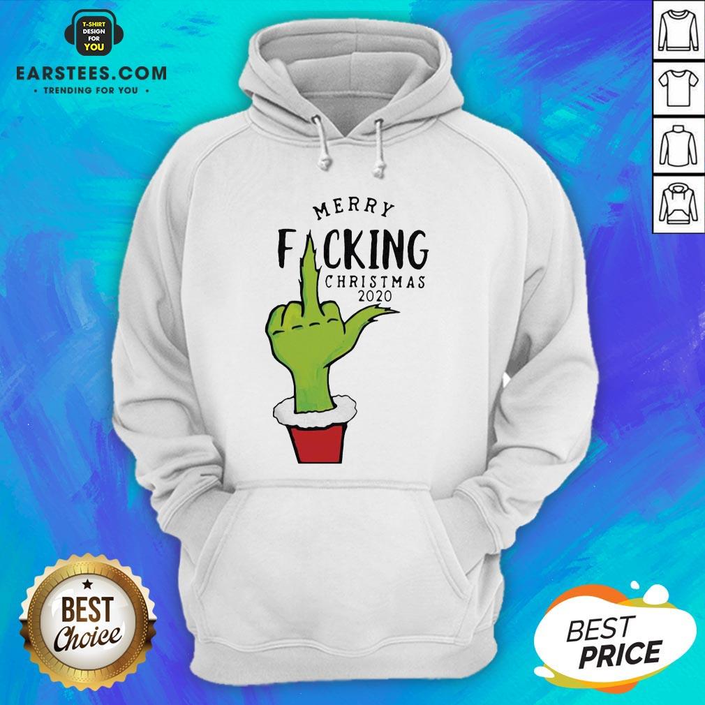 Hot The Grinch Hand Merry Fucking Christmas 2020 Shirt - Image 3