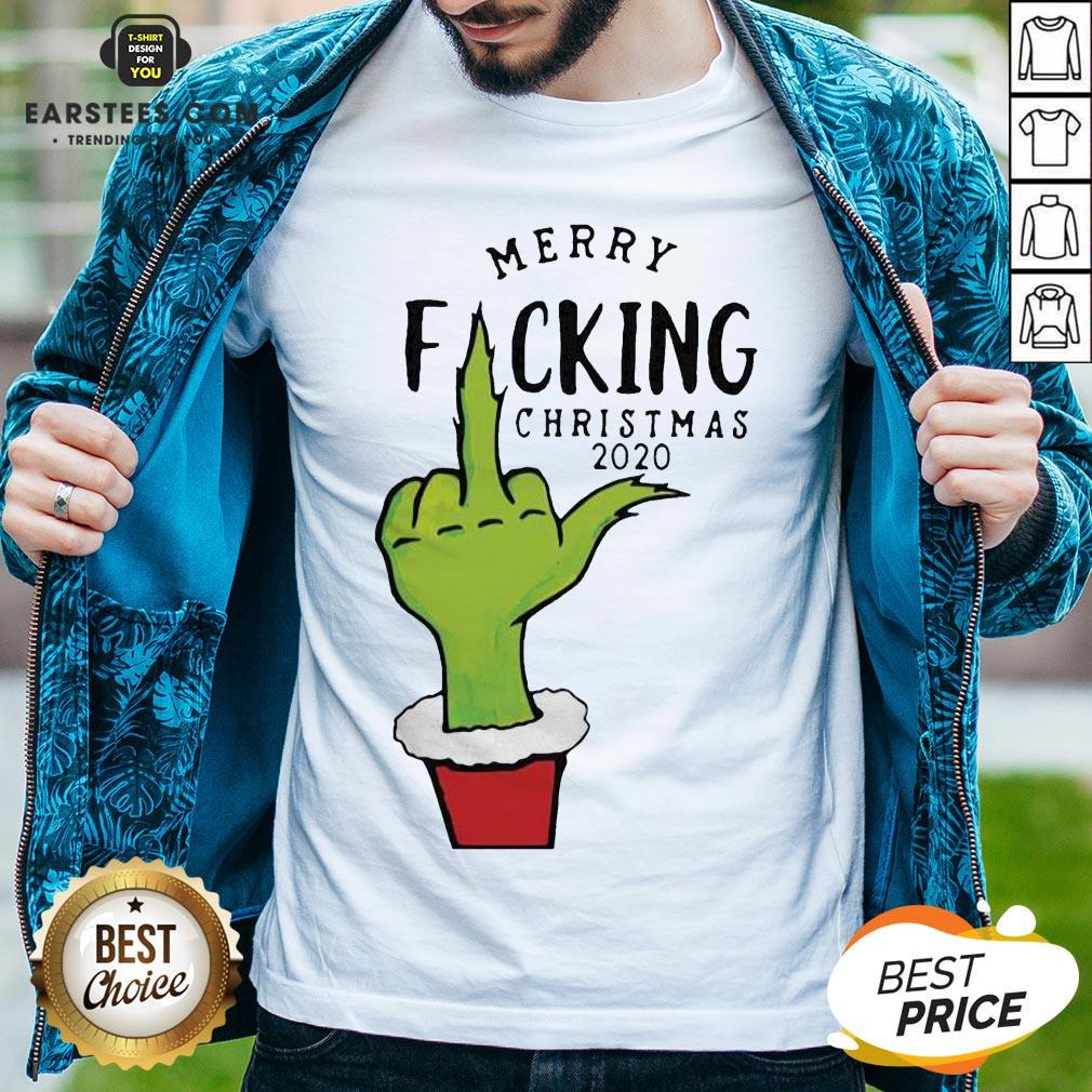 Hot The Grinch Hand Merry Fucking Christmas 2020 Shirt