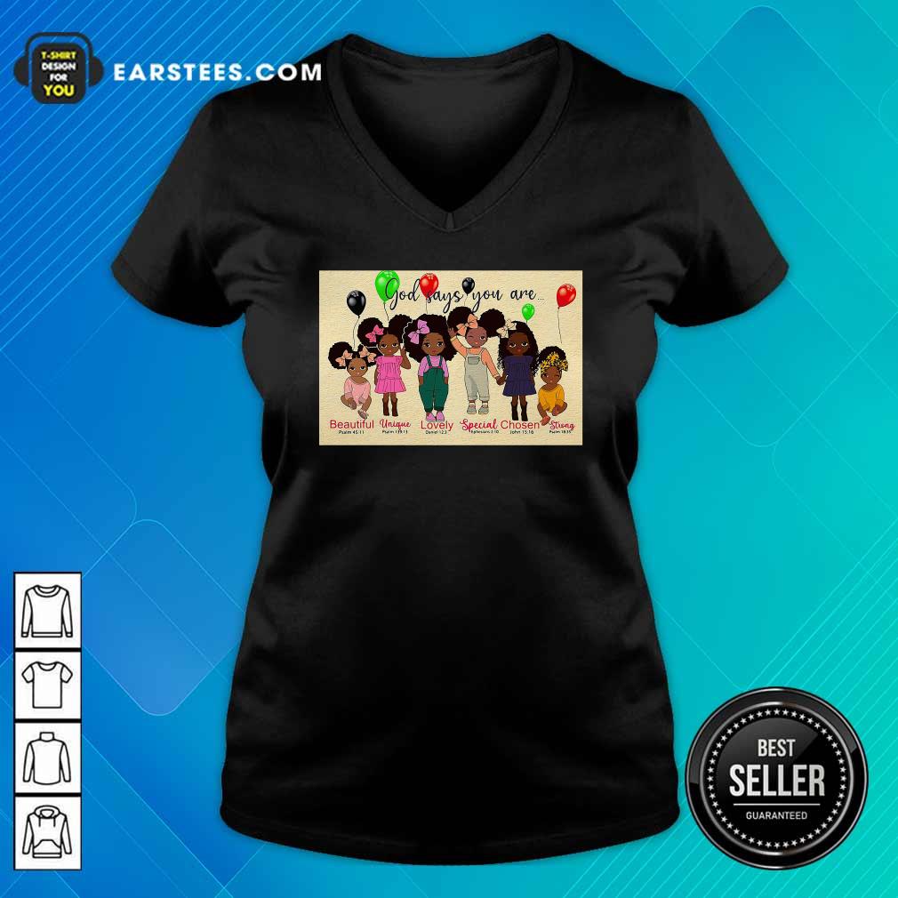 Original God Says You Are Beautiful Vingue Lovely Special Chosen Strong Shirt - Image 2