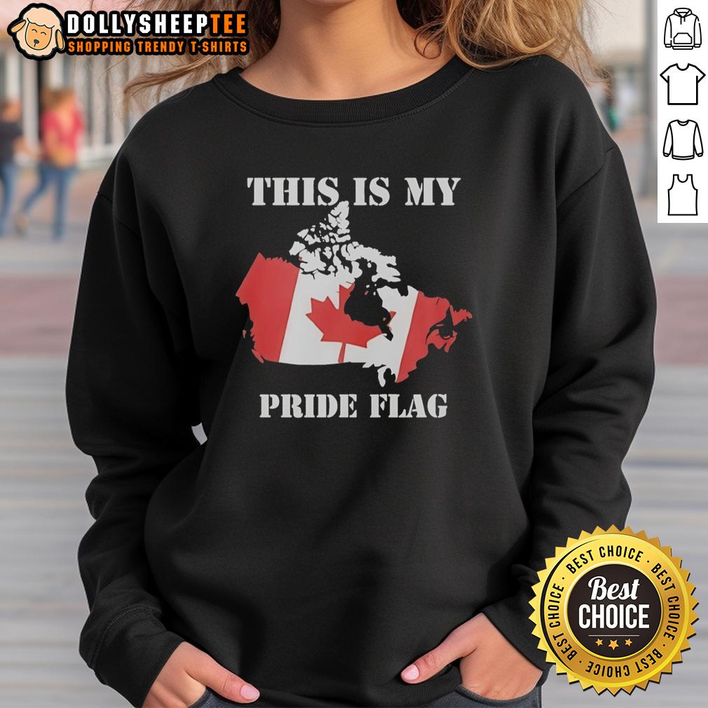 Original This Is My Pride Flag Canada Flag Retro T-Shirt - Image 5