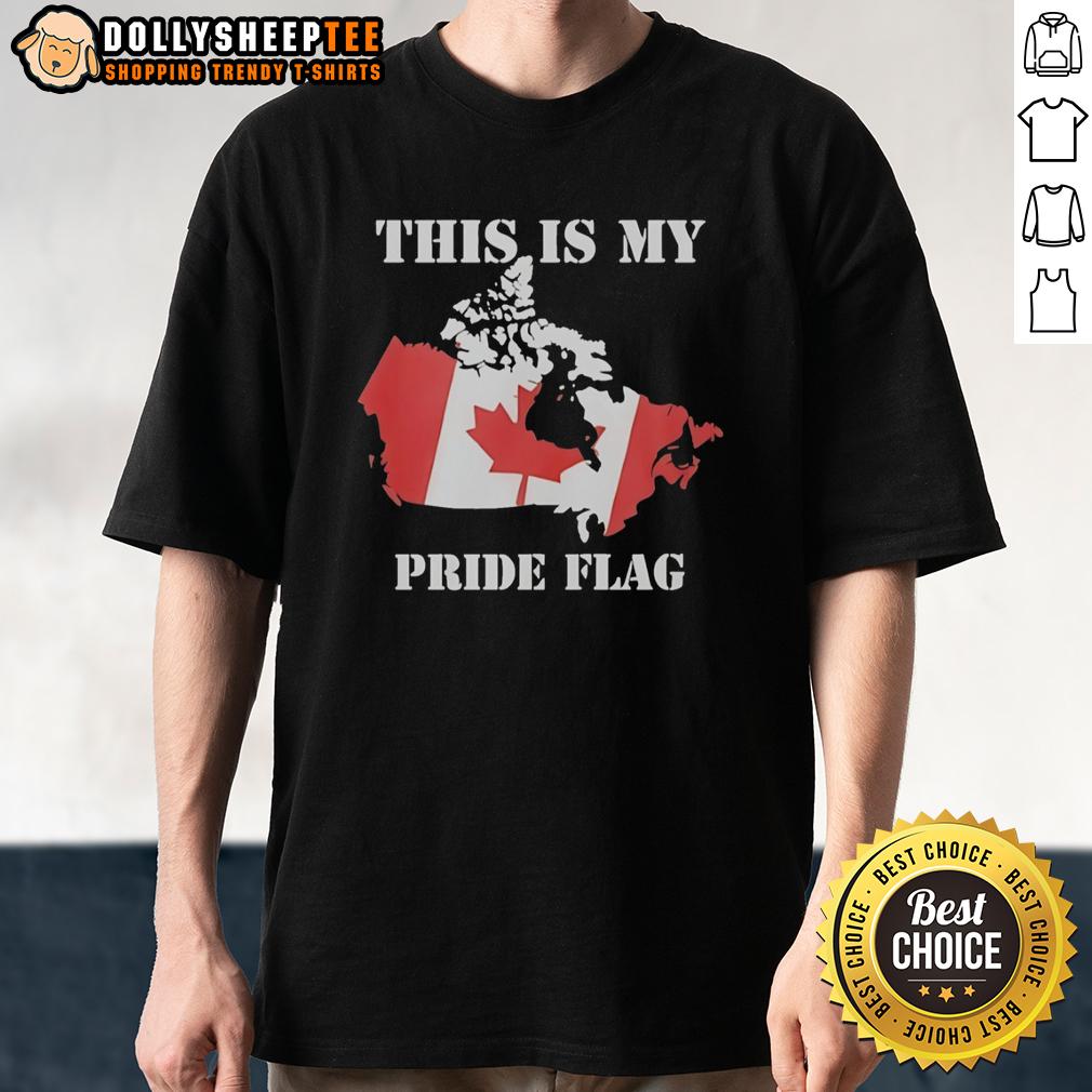 Original This Is My Pride Flag Canada Flag Retro T-Shirt