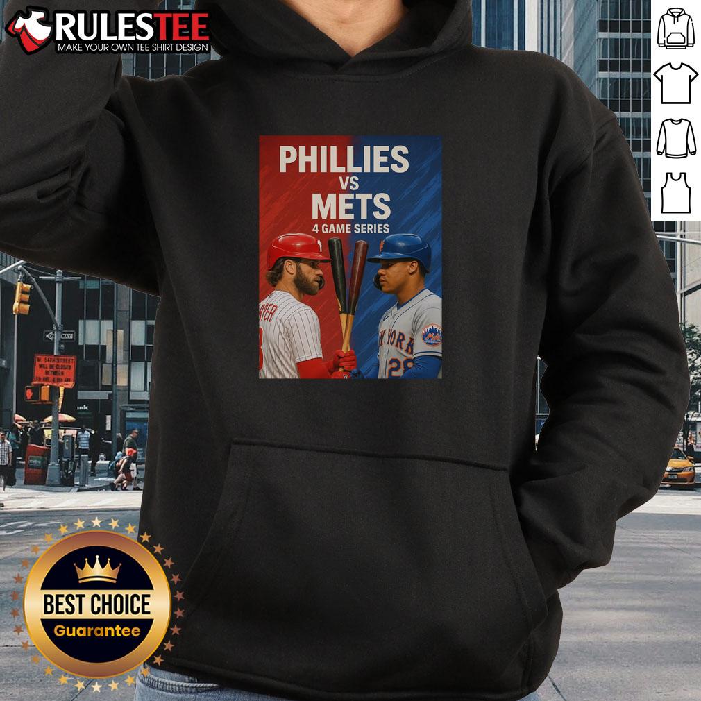 Top Philadelphia Phillies vs New York Mets MLB 4 Game Series T-Shirt - Image 2