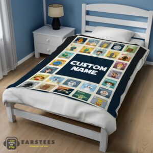 Alternative view of Good Star Wars Chibi Character Blanket Fleece Customized Blanket