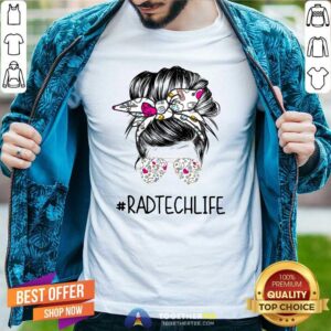 Lovely Bun Hair Sunglasses Headband Rad Tech Life Shirt