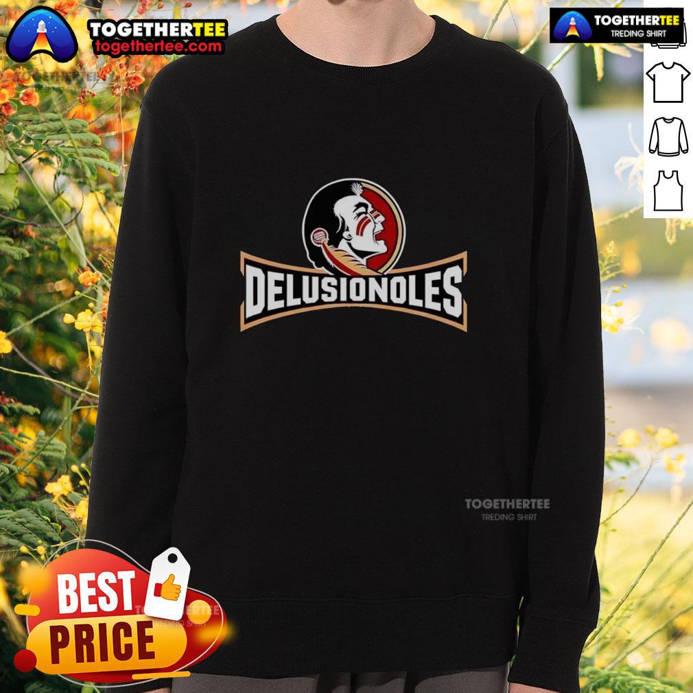Awesome Florida State Seminoles Delusionoles Logo T-Shirt - Image 5