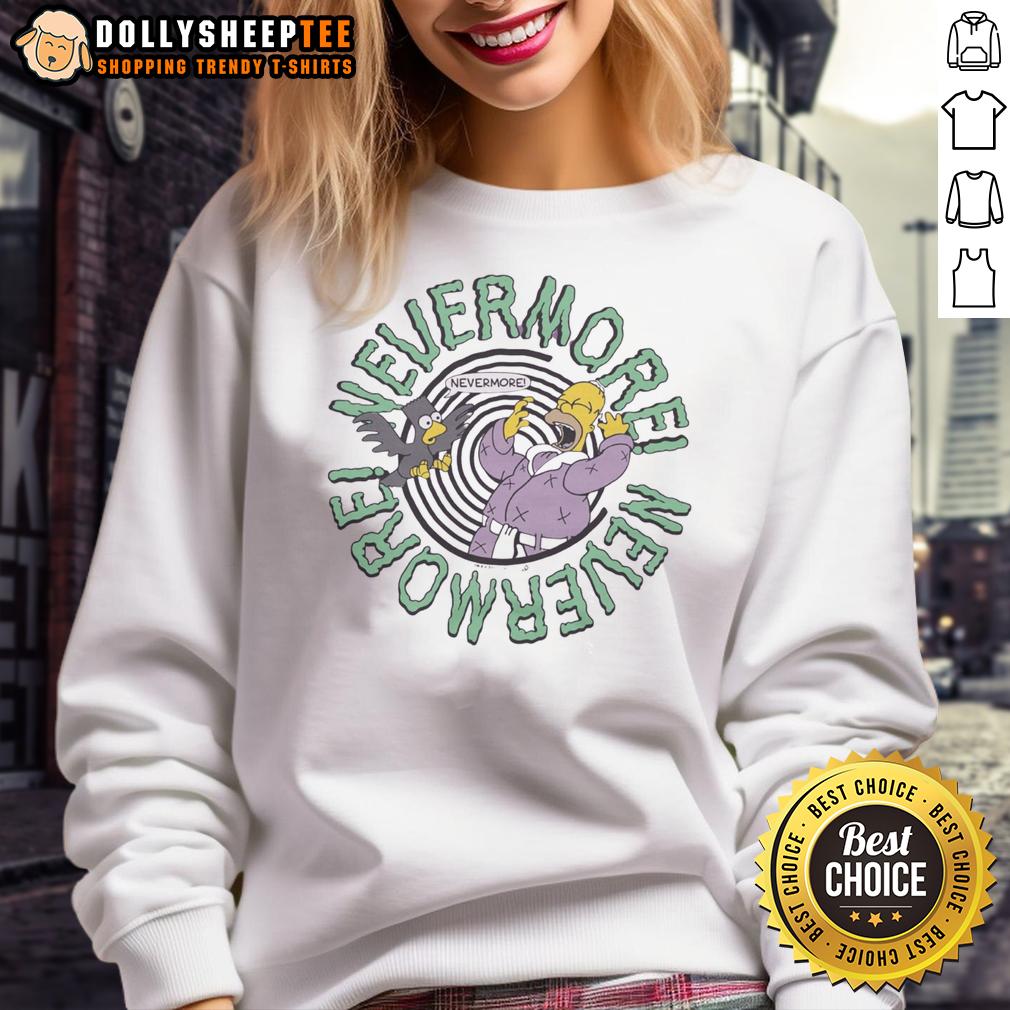Nice The Simpsons Nevermore T-Shirt - Image 5