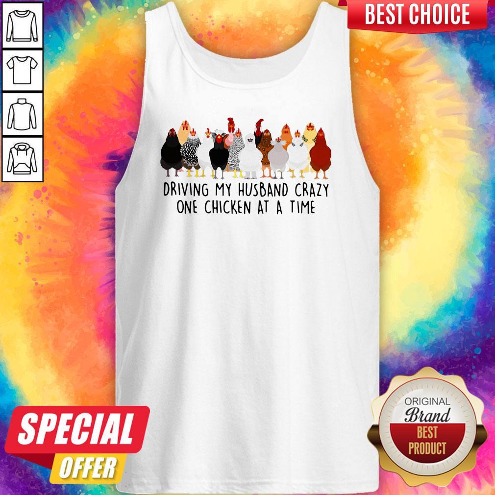 Driving My Husband Crazy One Chicken At A Time Shirt - Image 2