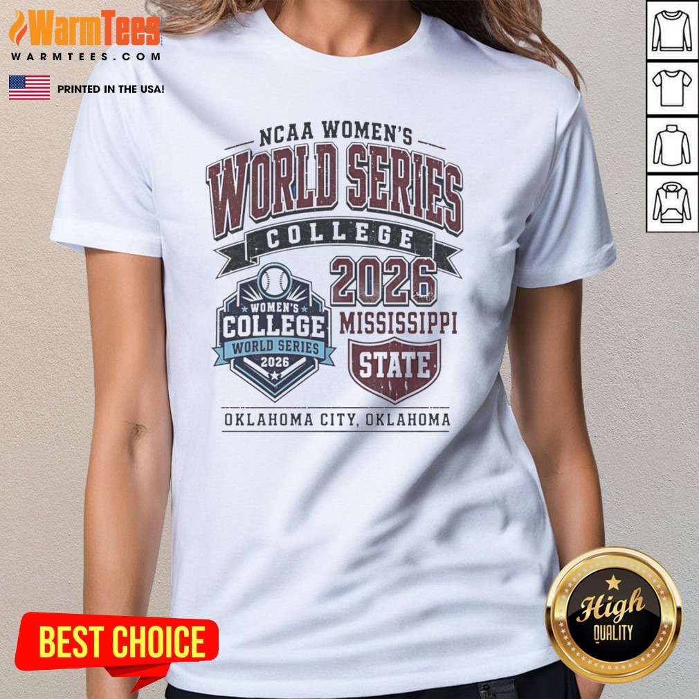 Funny Mississippi State NCAA World Series 2026 Oklahoma City College Softball Fan Shirt - Image 2