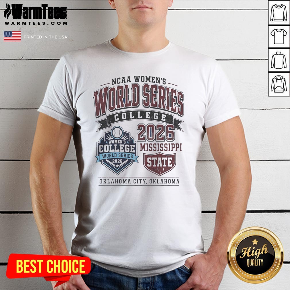 Funny Mississippi State NCAA World Series 2026 Oklahoma City College Softball Fan Shirt