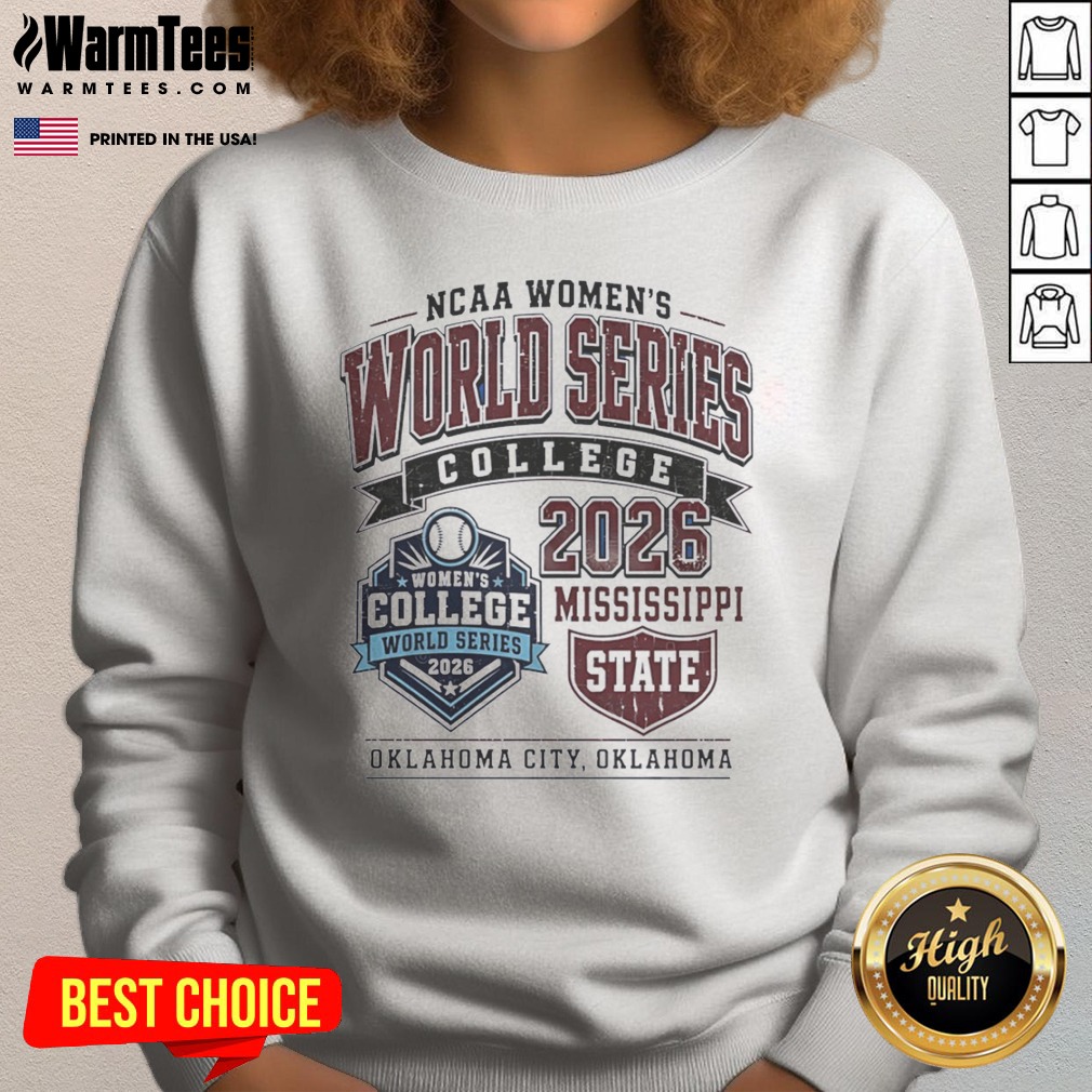 Funny Mississippi State NCAA World Series 2026 Oklahoma City College Softball Fan Shirt - Image 4