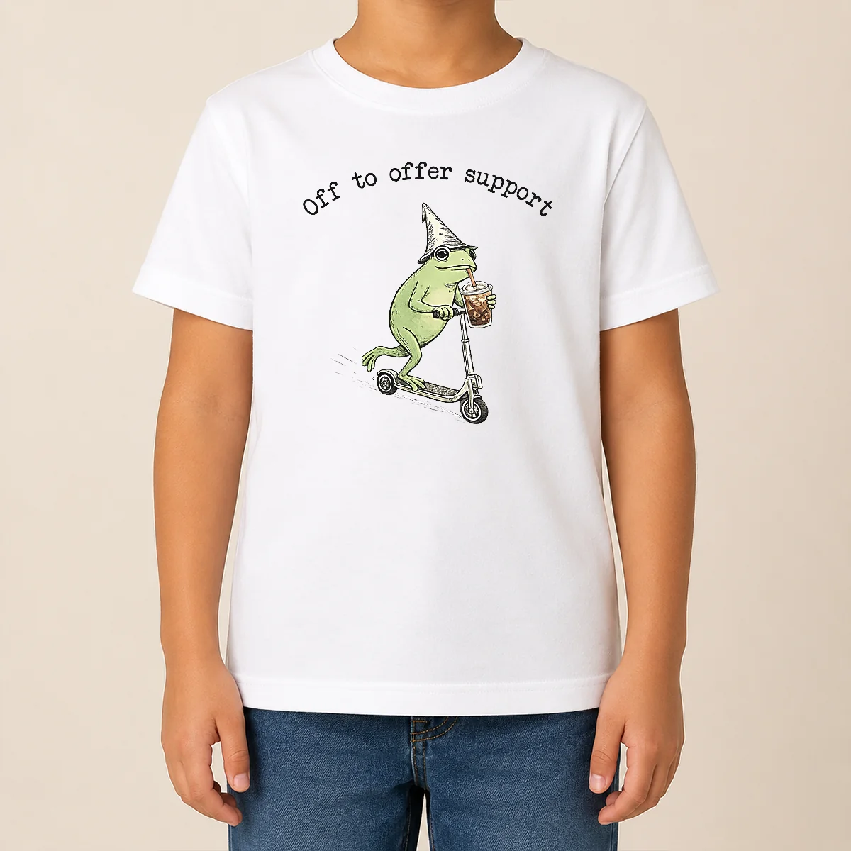 Hot Nice Support Staff Paraprofessional Back To School Frog Iced Coffee Shirt - Image 9