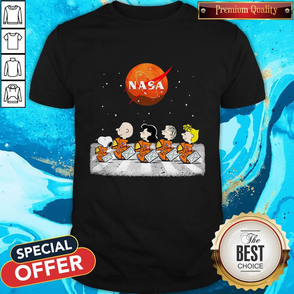 Nice Peanuts Heads Back To Space Nasa Shirt
