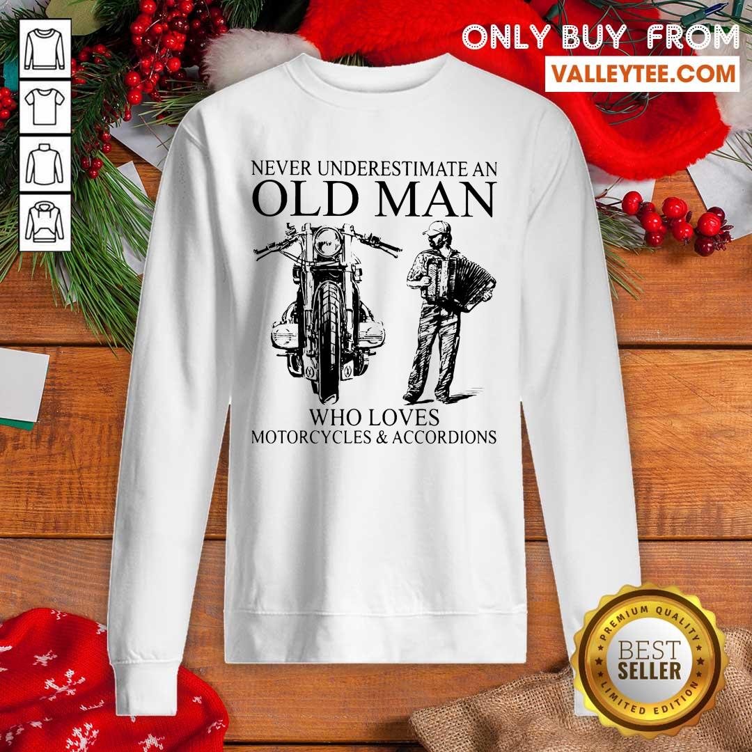 Old Man Motorcycles And Accordion Shirt - Image 5