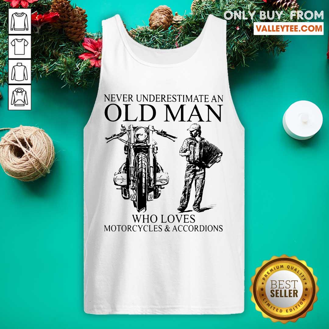 Old Man Motorcycles And Accordion Shirt - Image 4