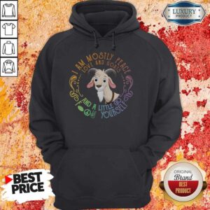 Alternative view of Tiger I Am Mostly Peace Love And Goats And A Little Go Fuck Yourself Shirt