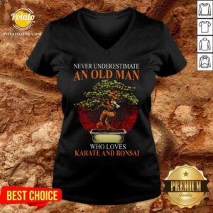Alternative view of Never Understand An Old Man Who Loves Karate And Bonsai Shirt