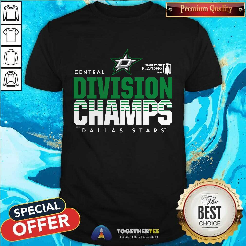 Dallas Stars 2024 Central Division Champions T-Shirt