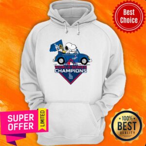 Alternative view of Snoopy And Woodstock Los Angeles Dodgers 2020 World Series Champions Shirt