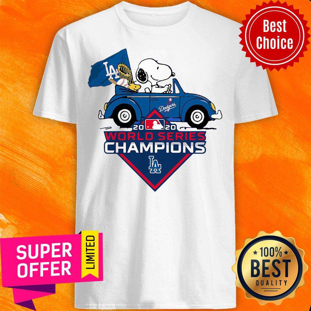 Snoopy And Woodstock Los Angeles Dodgers 2020 World Series Champions Shirt
