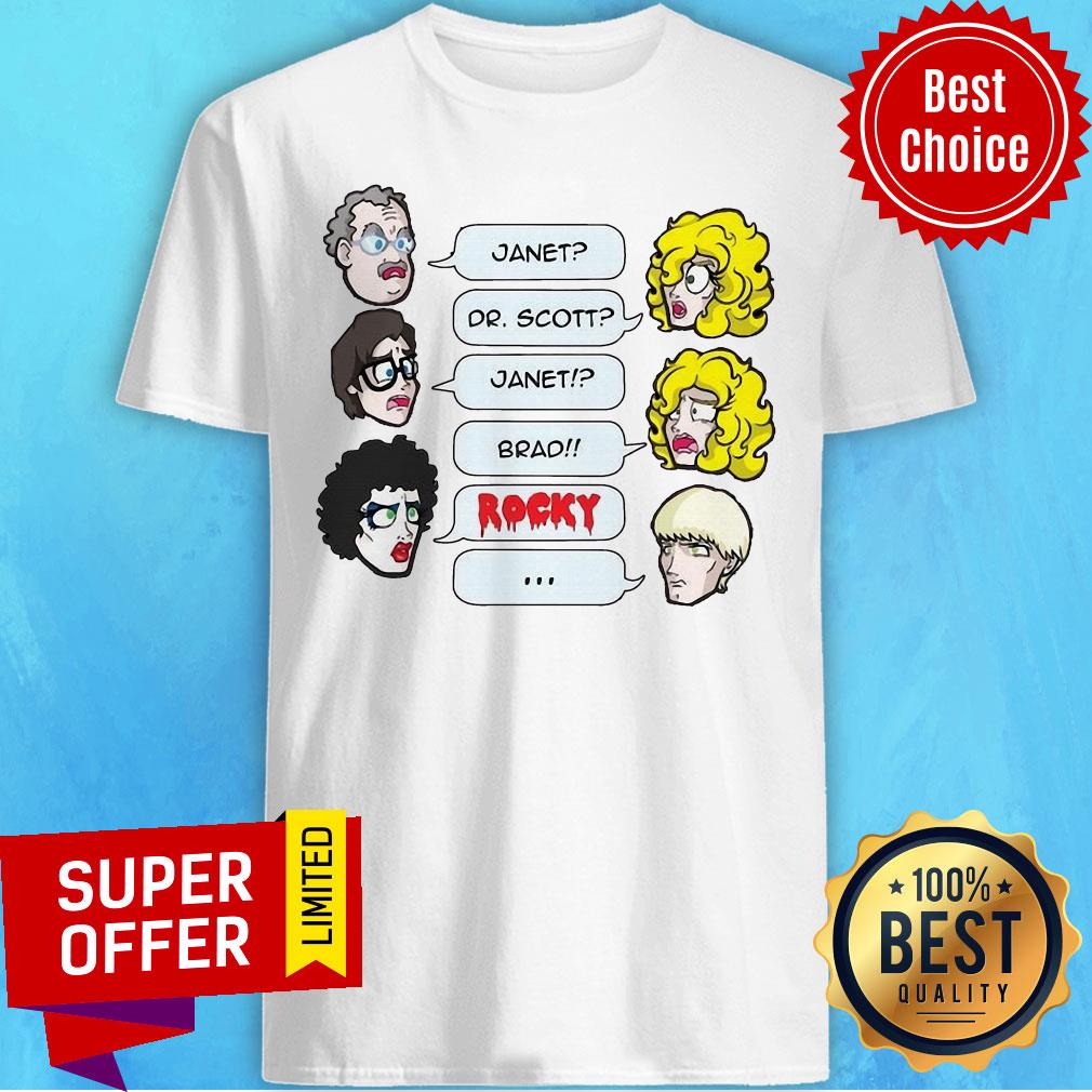 Top Janet Dr. Scott Janet Brad Rocky Shirt
