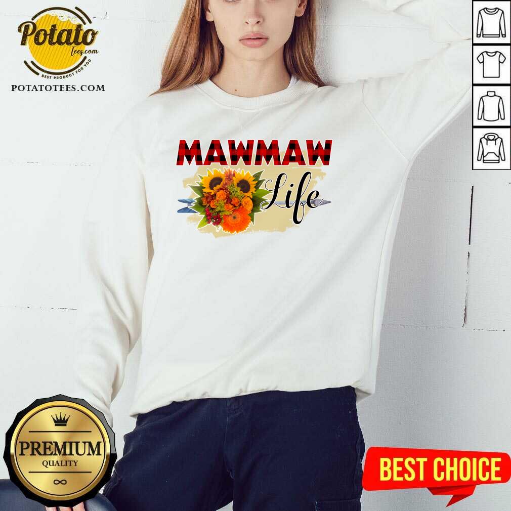 Top Mawmaw Life Flower Shirt - Image 4