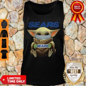 Alternative view of Nice Baby Yoda Face Mask Sears Cant Stay At Home Shirt