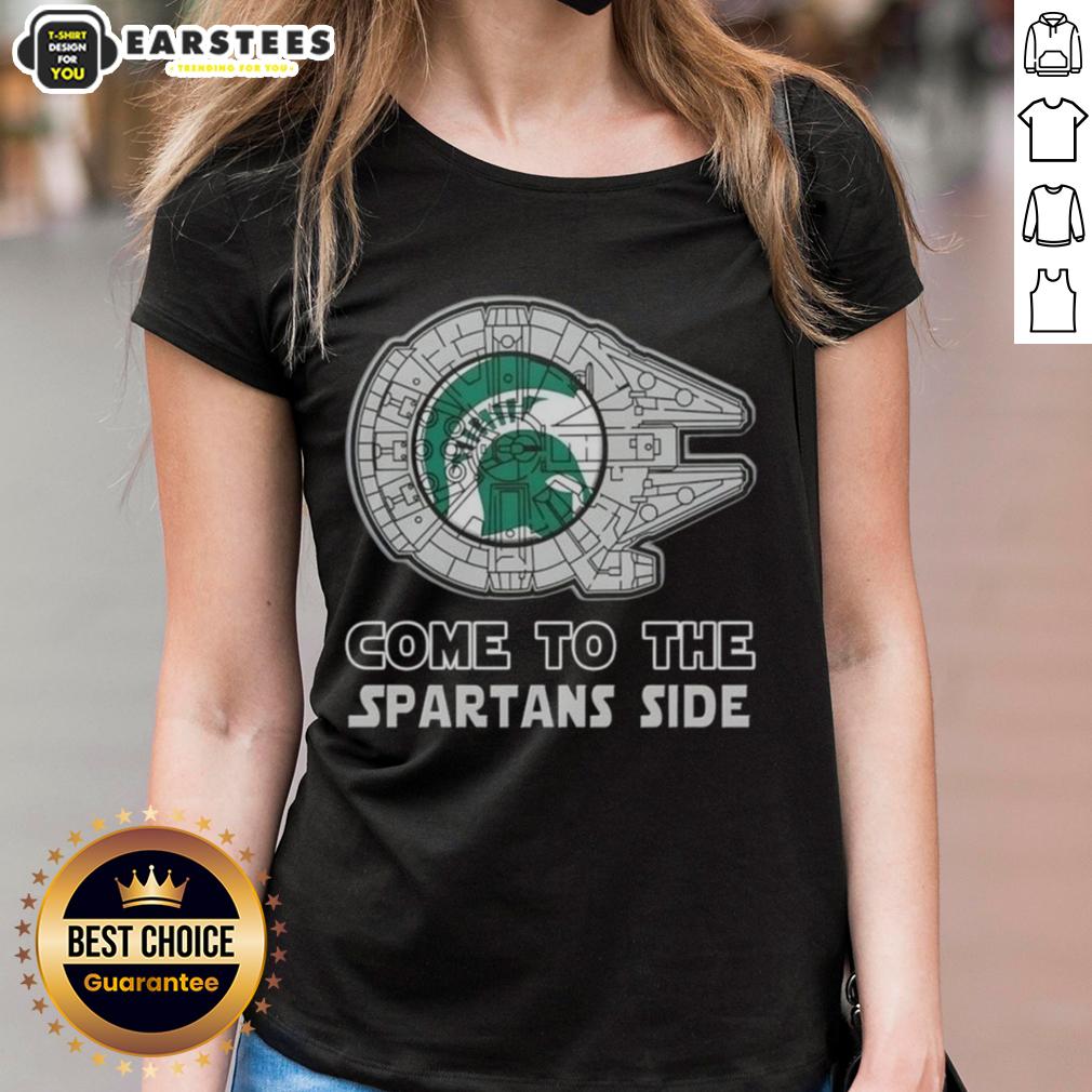 Good Star Wars Come To The Michigan State Spartans Side T-Shirt - Image 3