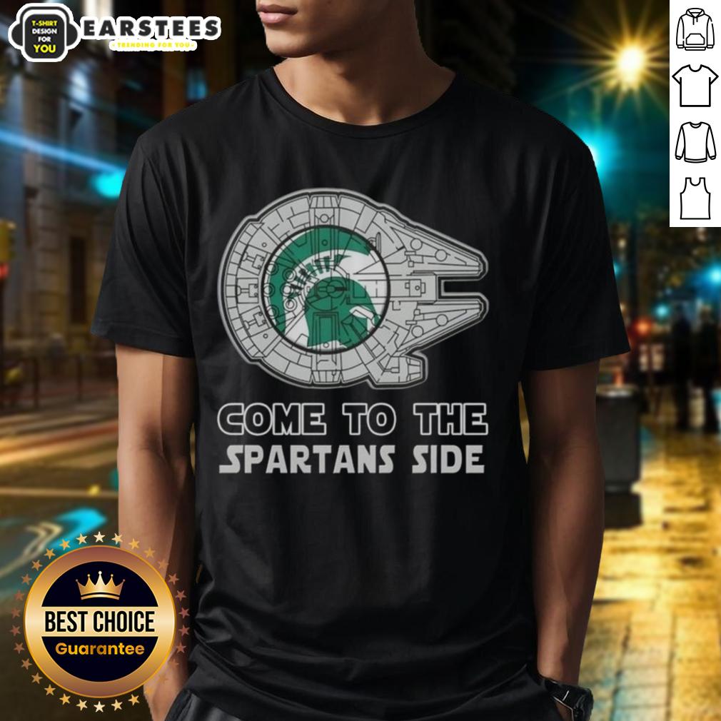 Good Star Wars Come To The Michigan State Spartans Side T-Shirt
