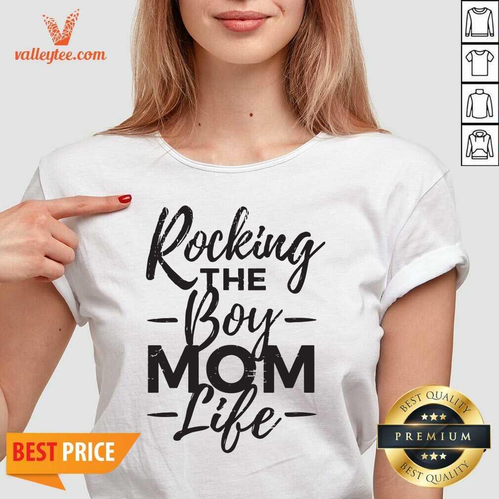 Good Quality Rocking The Boy Mom Life Shirt - Image 3
