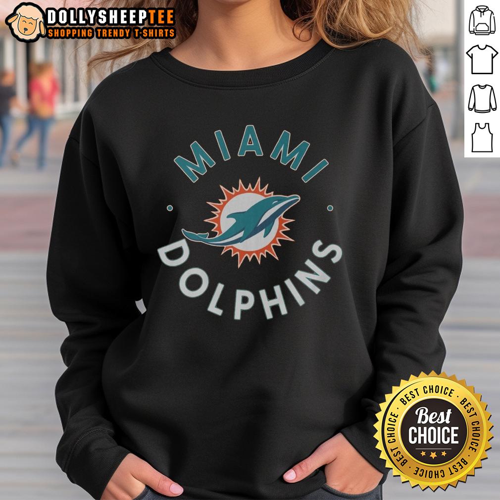 Original Miami Dolphins Circle T-Shirt - Image 5