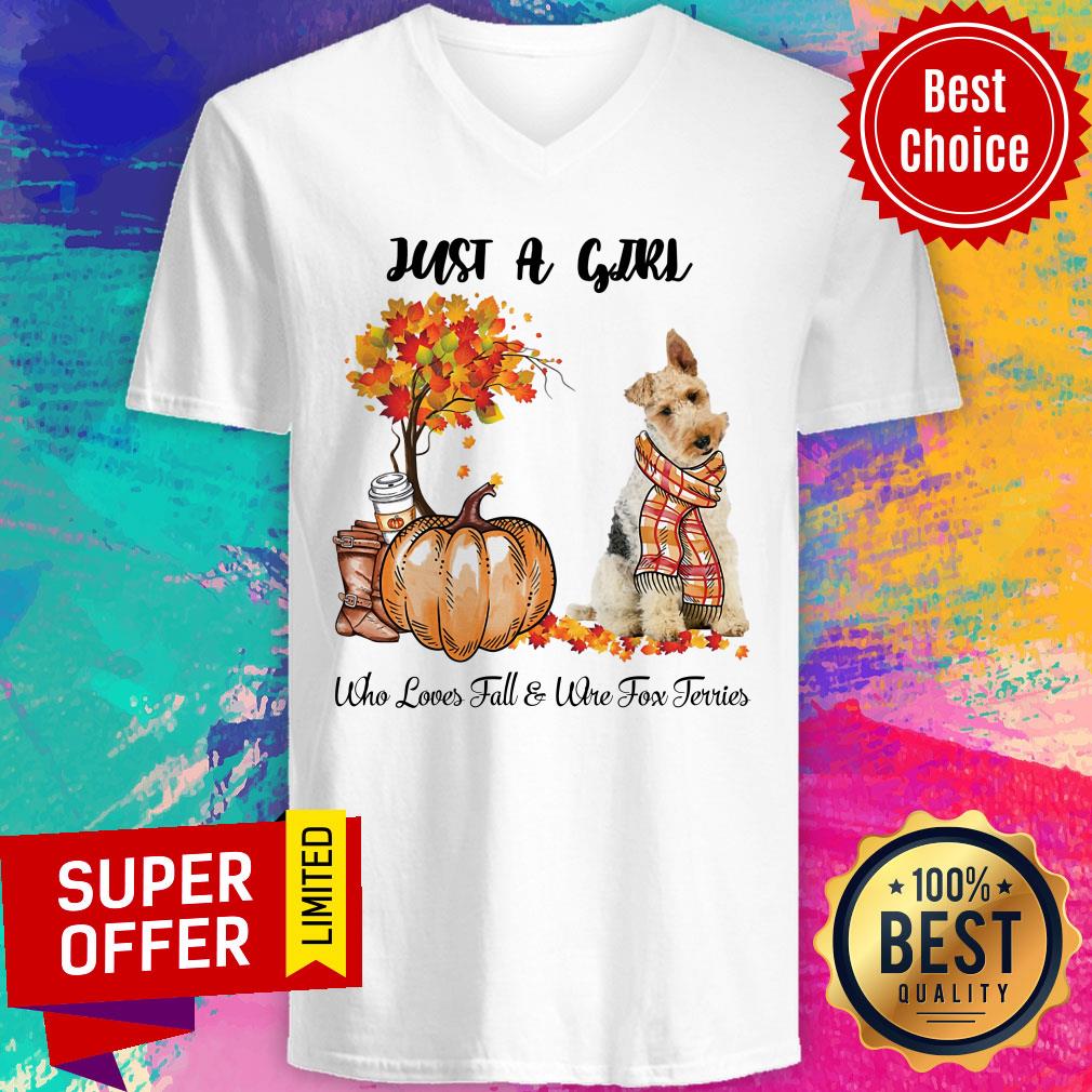 Just A Girl Who Loves Fall And Wire For Terries Halloween Shirt - Image 2