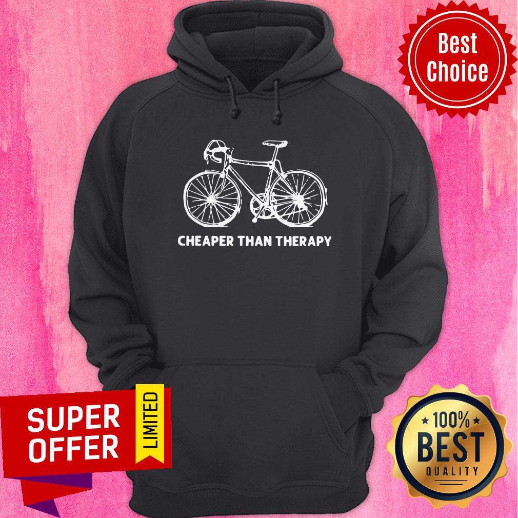 Premium Bicycle Cheaper Than Therapy Shirt - Image 2