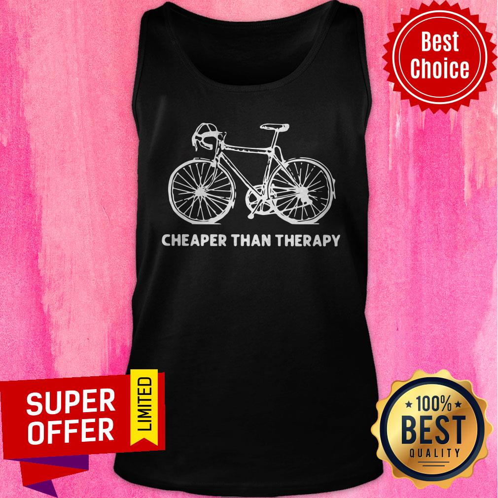 Premium Bicycle Cheaper Than Therapy Shirt - Image 4