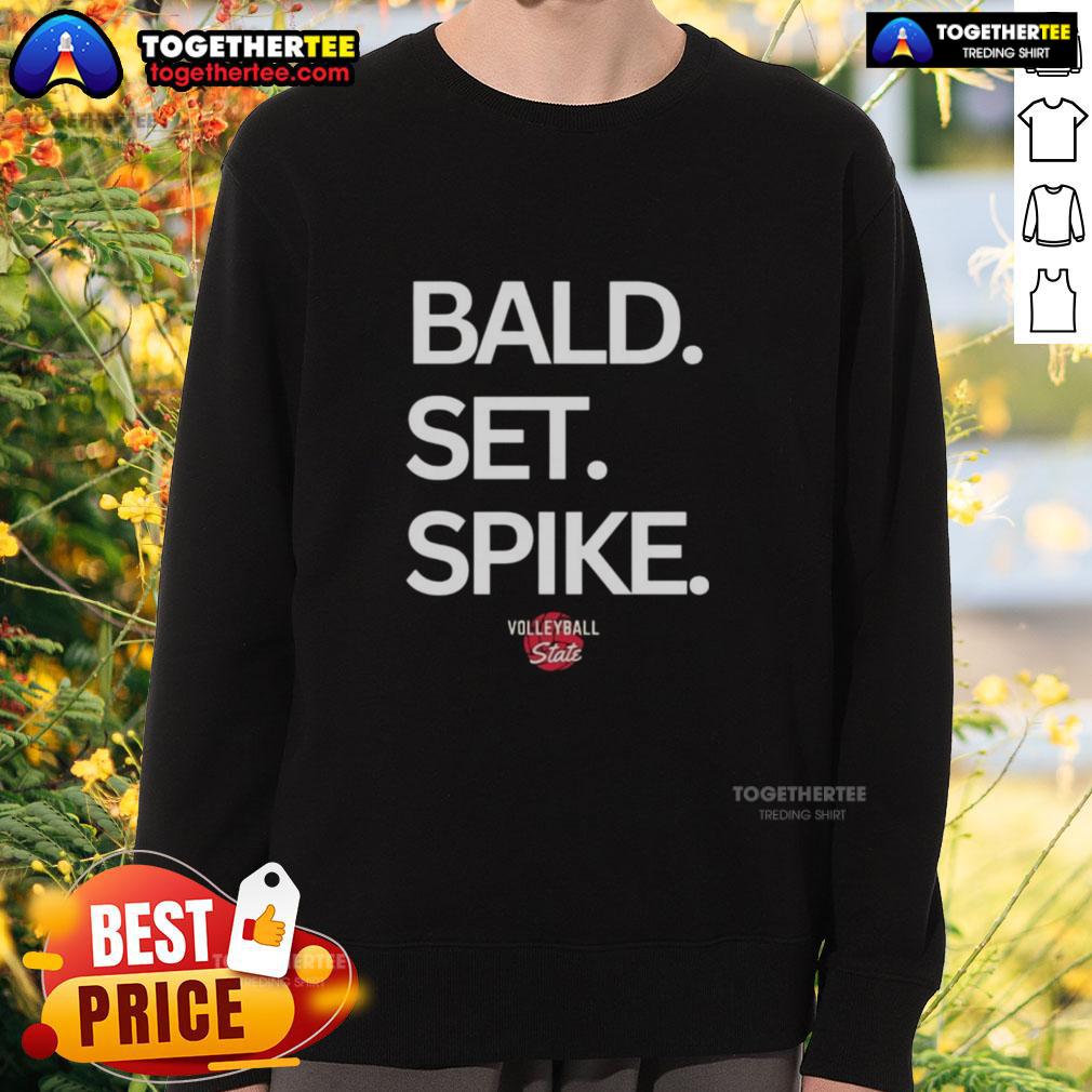 Official Bald Set Spike Volleyball State T-Shirt - Image 5
