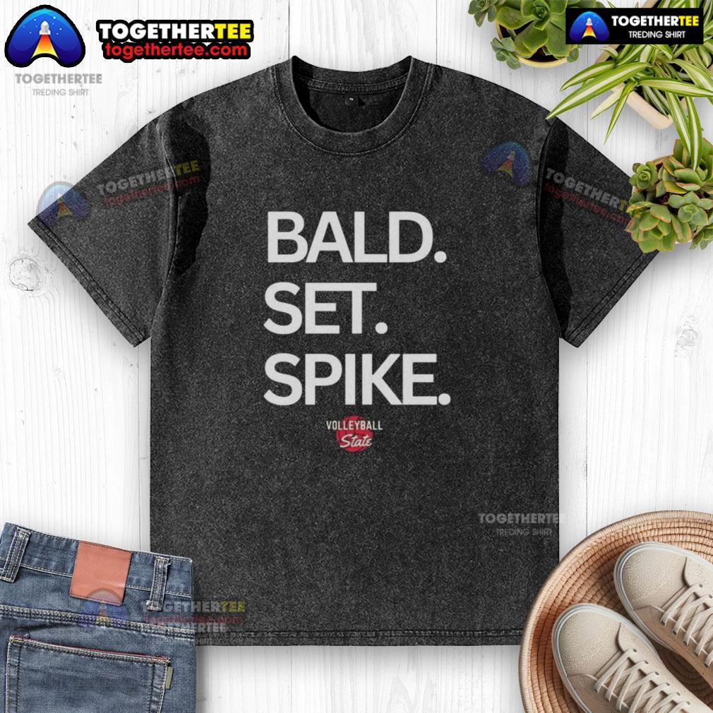 Official Bald Set Spike Volleyball State T-Shirt - Image 6