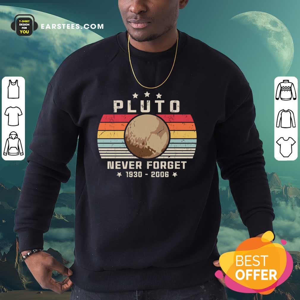 Pluto Never Forget 1930-2006 Vintage Shirt - Image 3