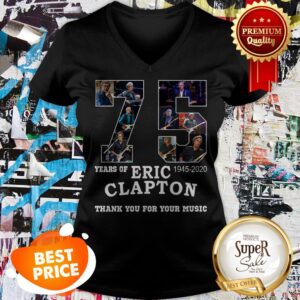 Alternative view of Nice 75 Years Of Eric Clapton Thank You For Your Music Shirt