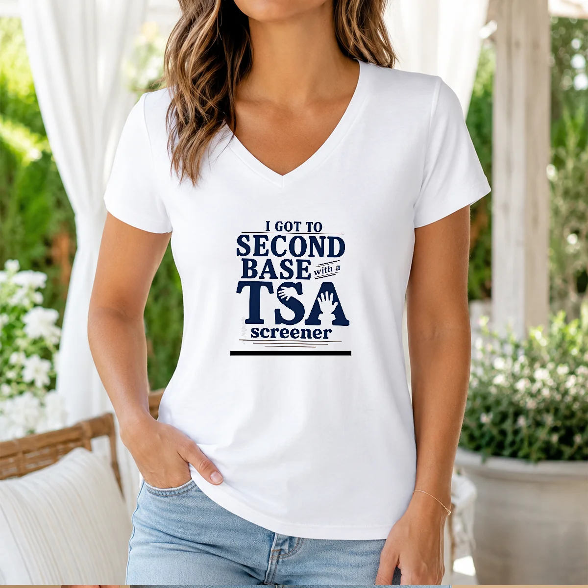 Pretty I Got To Second Base With A TSA Screener Shirt - Image 2