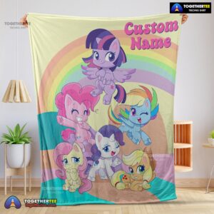 Official Cartoon My Little Pony Pony Life Friends Blanket Fleece Customized Blanket