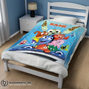 Alternative view of Perfect Finding Nemo With Friends Blanket Fleece Customized Blanket
