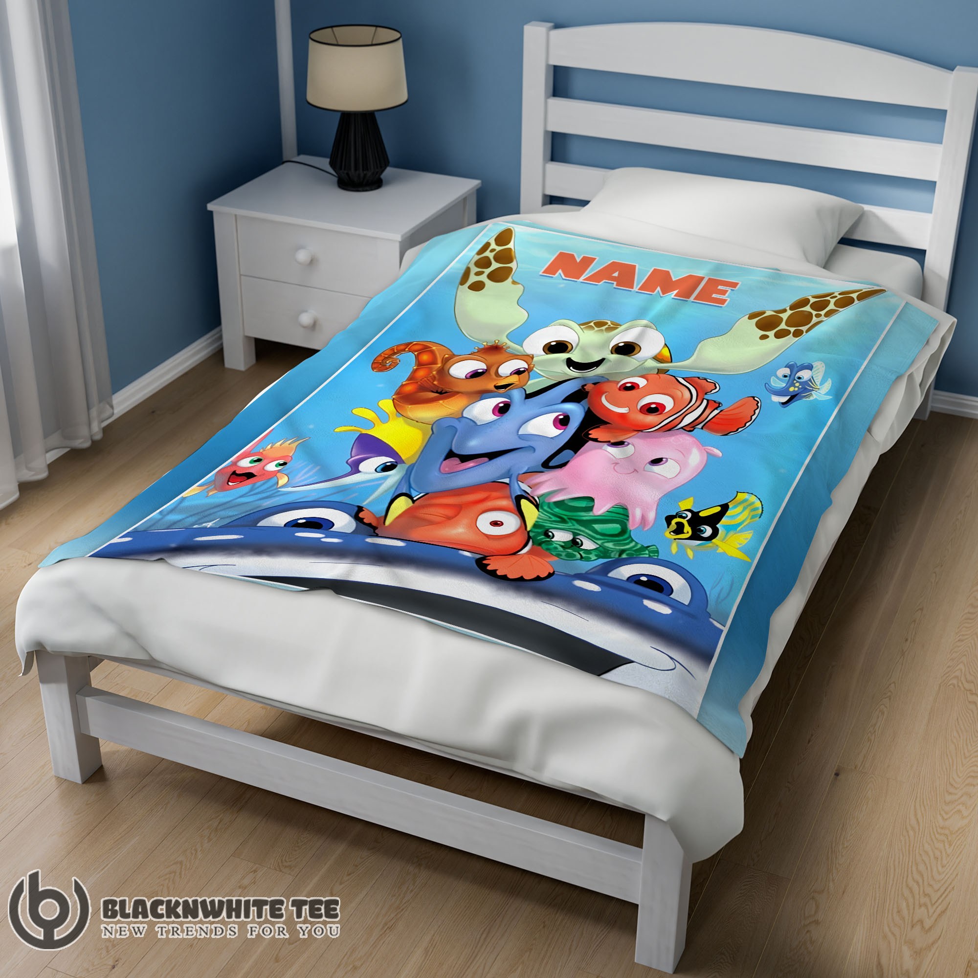 Perfect Finding Nemo With Friends Blanket Fleece Customized Blanket - Image 2