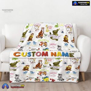 Alternative view of Official Disney Animal Characters Collage Blanket Fleece Customized Blanket