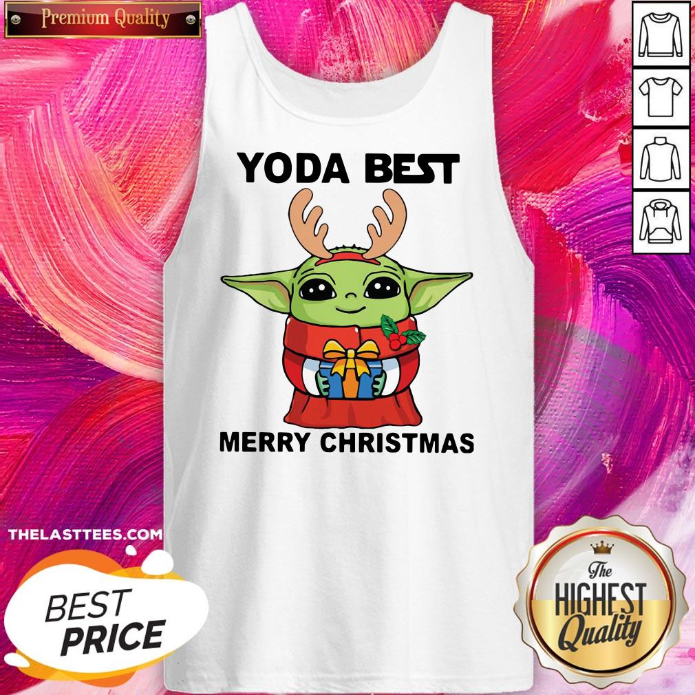 Nice Yoda Reindeer Best Merry Christmas Shirt - Image 2