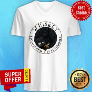 Alternative view of Premium Whishey Because Real Life Is Terrible Cats Shirt