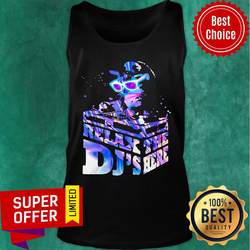 Relax The Dj's Here Cat Shirt - Image 4